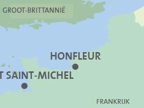 Kaart Normandië